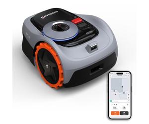 Segway Navimow i105E Robot Tondeuse sans Fil périphérique, Recommandé 500 m², Max. 600 m², RTK+Vision Tondeuse Robot Gazon, IA cartographie Automatique, Limite virtuelle, Gestion multizone