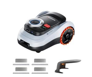 Segway Navimow i208 LiDAR pour 800 m² avec Garage M + 4 Kits de Lames, pentes de 45%, LiDAR à Semi-conducteurs et Vision, cartographie Automatique, sans Fil, sans antenne (expédié séparément)