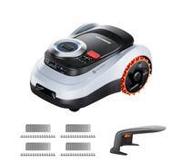 Segway Navimow i208 LiDAR Robot Tondeuse Kit avec Garage M + 4 Kits de Lames, Roues Tout-Terrain pour pentes de 45%, Double système LiDAR et Vision, sans Fil, sans antenne (expédié séparément)