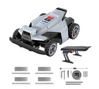 Segway Navimow X420 Robot Tondeuse, Garage X + 4 Kits Lames + Kit Signal | 4 Roues Motrices, Pentes 84%, Rayon de Braquage Zéro, Kit d'Amélioration Signal (expédié séparément)
