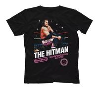 SEGY8876S Bret The Hitman Hart - Hitman 8-Bit T-Shirt Black 3XL
