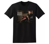 SEGY8876S Diana Krall T Shirt Turn up The Quiet Vinyl CD Cover Black XL