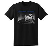 SEGY8876S Donald Fagen T Shirt The nightfly Vinyl CD Cover Black XXL