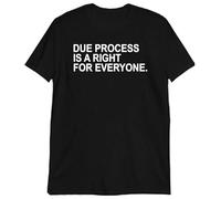 SEGY8876S Due Process is A Right for Everyone T-Shirts Black 3XL