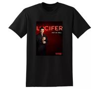 SEGY8876S Lucifer T Shirt TV Show Season 1 2 3 Poster Black XXL