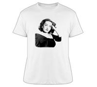 SEGY8876S Margo Channing Bette Davis All About Eve T Shirt White 3XL