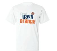 SEGY8876S McKinney North High School Bulldogs I Bleed Navy & Orange T-Shirt White 3XL