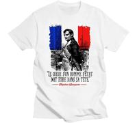 SEGY8876S Napoleon Bonaparte Homme D`Etat T-Shirt White 3XL