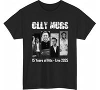 SEGY8876S Olly Murs Concert 15 Years of Hits Spring Tour 2025 Music T Shirt Black XXL