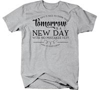 SEGY8876S Tomorrow is a Day with no Mistakes Anne of Green Gables Book T-Shirt Grey M