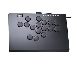 Sehawei Arcade Fight stick,16 Keys Aluminum Alloy Game Leverless Controller,Street Fight keypad with Turbo Functions & Custom RGB pour PS4/Switch/PC/PS3/Steam （M16 Plus Black）