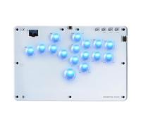 Sehawei Arcade Stick R16 Contrôleur arcade 16 touches pour PC/Ps3/Ps4/Switch/Steam,Stick de combat pour jeux de combat avec fonctions RGB & Turbo personnalisées & Hot Swap white