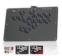 Sehawei Arcade Stick U16 All-Button Gamerfinger with Custom RGB & Turbo Functions, Arcade Controller Street Fight for PC/Ps3/Ps4/Switch/Steam Game Keyboard-Supports Hot Swap & SOCD