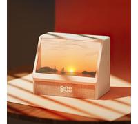 Sehawei Réveil Lumineux Simulateur d'aube, 2025 Upgrade Eveil Lumière Reveil Matin avec Minuteur, Machine Bruit Blanc, Réveil Lumière Veilleuse Lampe de Chevet pour Enfant/Adulte