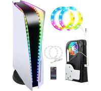 Sehawei Ruban LED RGB Pour Console PS5/Slim/PS5 pro Avec Télécommande Ir