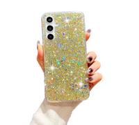 SEHEYA Coque à Paillettes pour Samsung Galaxy A56 5G Glitter Etui TPU Silicone Transparent Bumper Cover Crystal Brillant Housse de Téléphone pour Femmes et Filles, Or