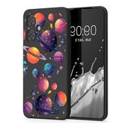 SEHEYA Coque Compatible avec Samsung Galaxy A06 Étui en Silicone Noir Mignon Motif Imprimé Animal Ultra Mince TPU Souple Antichoc Housse de Protection Case Cover, Couleur Planète