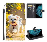 SEHEYA Coque pour Honor X6C 4G Etui à Rabat Flip Folio Portefeuille 3D Motifs Housse de Fonction Support Magnétique Porte Cartes Folio Case, Chiot