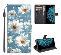 SEHEYA Coque pour Honor X6C 4G Etui à Rabat Flip Folio Portefeuille 3D Motifs Housse de Fonction Support Magnétique Porte Cartes Folio Case, Marguerite Floral