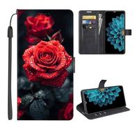 SEHEYA Coque pour Honor X6C 4G Etui à Rabat Flip Folio Portefeuille 3D Motifs Housse de Fonction Support Magnétique Porte Cartes Folio Case, Rose Floral