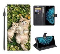 SEHEYA Coque pour Oppo Reno 8T 4G Étui à Rabat, Chaton