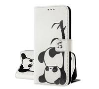 SEHEYA Coque Rabat Compatible avec Oppo A40 4G / A40M 4G / A60 5G Etui Portefeuille en Cuir PU à Motifs Housse de Protection Magnétique Folio Case, Mignon Panda