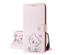 SEHEYA Coque Rabat pour Honor 400 5G Etui Portefeuille en Cuir PU à Motifs Housse de Protection Magnétique Folio Case, Chaton Rose