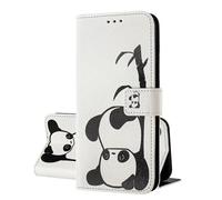 SEHEYA Coque Rabat pour Honor 90 Lite 5G / X50i 5G Etui Portefeuille en Cuir PU à Motifs Housse de Protection Magnétique Folio Case, Mignon Panda