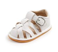 Sehfupoye Bébé Garçons Filles Sandales D'été Antidérapant Semelle Souple Tout-Petit Premier Walker Chaussures Nouveau-Né En Cuir PU Sandales Décontractées 0-6M