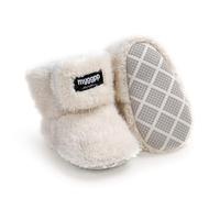 Sehfupoye Chaussons d'hiver bébé fourrés avec Semelle Souple - Chaussons Premiers Pas Chauds pour Filles et garçons 6-12 Mois