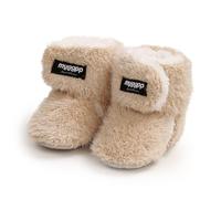 Sehfupoye Chaussons d'hiver bébé fourrés avec Semelle Souple - Chaussons Premiers Pas Chauds pour Filles et garçons 0-18 Mois