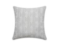 Sehlbach Coussin Jacquard Cercles, Beige, 45 x 45 cm Coussin, Formes Graphiques, Aspect Lin, Housse détachable, Moderne, Confortable
