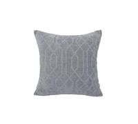 Sehlbach Coussin Velours Graphique, Anthracite, 45 x 45 cm Coussin, Confort Luxueux, Note élégante, Accents de Style, Housse détachable