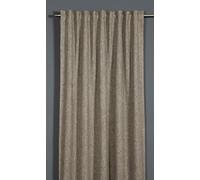 Sehlbach Rideau prêt à Poser avec Bande pour Rideau, Dimout Polarfleece, Marron, 130 x 175 cm Rideaux, Économie d'énergie en Hiver, Antichaleur en été, Opaque, Fixation Facile