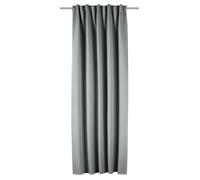 Sehlbach Rideau prêt à Poser avec Bande pour Rideau, Dimout Uni, Anthracite, 135 x 245 cm, Rideaux, Économie d'énergie en Hiver, Antichaleur en été, Facile à Poser, Opaque, Plissé Parfait