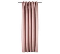 Sehlbach Rideau prêt à Poser avec Bande pour Rideau, Dimout Uni, Rose, 135 x 245 cm, Rideaux, Économie d'énergie en Hiver, Antichaleur en été, Facile à Poser, Opaque, Plissé Parfait