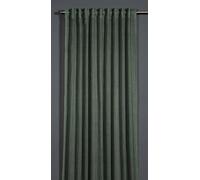 Sehlbach Rideau prêt à Poser avec Bande pour Rideau, Structure avec Part de Coton, Vert, 135 x 245 cm, Rideau, Translucide, Opaque, Certifié Oeko-Tex, Fixation Polyvalente, Tissage élégant