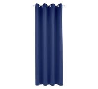 Sehlbach Rideau prêt à Poser avec œillets, Dimout Uni, Bleu, 140 x 245 cm Rideaux, Économie d'énergie en Hiver, Rejet de Chaleur en été, Opaque, Certifié Oeko-Tex, Élégance intemporelle
