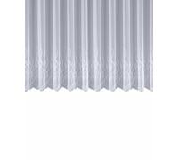 Sehlbach Store prêt à Poser avec Bande de fronçage, Ornements Jacquard, Blanc, 300 x 145 cm Rideaux, Aspect élégant, Facile à Poser, Design Intemporel, Beaucoup de lumière du Jour