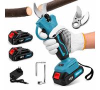 SEHMTSRF Sécateur électrique sans fil 30 mm avec 2 batteries 3000 mAh, compatible avec les batteries Makita 18 V, sécateur sans balais pour branches, troncs, arbustes, jardinage