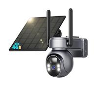 SEHMUA 4G LTE Caméra de Surveillance avec Panneau Solaire Extérieur, 2K HD IP Caméra Surveillance sans Fil avec Carte Sim, Vision Nocturne Coloré et Détection PIR, Imperméable IP66