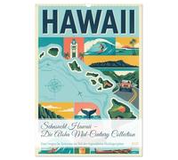 Sehnsucht Hawaii - Die Aloha Mid-Century Collection (Wandkalender 2027 DIN A3 hoch), CALVENDO Monatskalender: Eine tropische Zeitreise im Stil der legendären Fünfzigerjahre