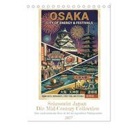 Sehnsucht Japan - Die Mid-Century Collection (Tischkalender 2027 DIN A5 hoch), CALVENDO Monatskalender: Eine wiederentdeckte Reise im Stil der legendären Fünfzigerjahre.