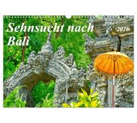 Sehnsucht nach Bali (Wandkalender 2026 DIN A3 quer), CALVENDO Monatskalender: Bezaubernde Tempel und Natur Indonesiens