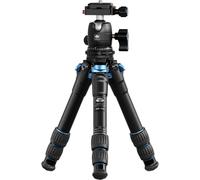SEHU-Travel Camera Mini Trépied Am203 Avec Rotule Panoramique 360° B00K,Mini Trépied Photo Portable Compact En Aluminium,Charge Jusqu'À 15 Kg,Hauteur De Pliage 29 Cm (Am203+B00K,Noir)