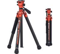 SEHU-X-Aircross 3 Lite Video Trépied De Voyage Léger De 154 Cm Avec Tête Fluide 1 Kg Ultra Léger Portable Professionnel En Fibre De Carbone Trépied De Voyage Pour Appareil Photo Dslr Charge