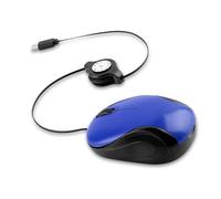 Sehuby Câble rétractable filaire de petite poche 1000 DPI optique basique compact pour ordinateur portable