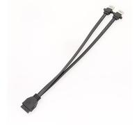 Sehuby Câble USB 3.0 pour carte mère 19 broches vers USB femelle pour boîtier PC, câble plat 30 cm/50 cm/80 cm