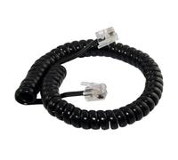 Sehuby Cordon de combiné téléphonique RJ9 RJ11 4P4C enroulé pour des appels clairs et une durabilité 200 cm 300 cm