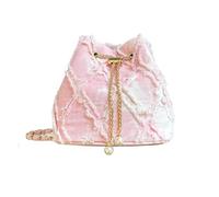 Sehuby Denims Sac à bandoulière avec cordon de serrage pour femme Sac à bandoulière tendance